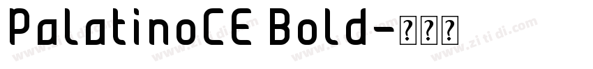 PalatinoCE Bold字体转换